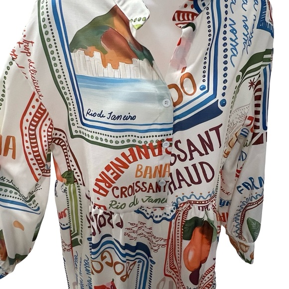 Radiant Farm Rio Wanderlust Dress Off White Oversized Size Small (runs big) - Picture 3 of 8